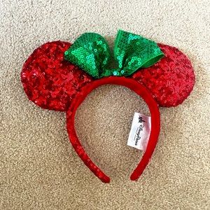 Christmas Disney Parks Minnie Mouse Ear Headband